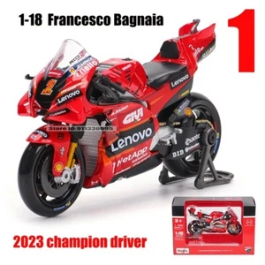 Maisto 36391B Ducati GP22 #63 Lenova MotoGP 2024 - Francesco Bagnaia 1/18 Scale - Picture 1 of 6