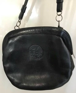 Vintage Rare Fendi Crossbody Small Black Leather Bag - Picture 1 of 12