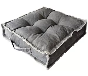 Square Thick Floor Seating CushionsSolid Thick Tufted Cushion Meditation Pill... - Picture 1 of 6