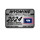 Wyoming Street Racing Permit Car Truck Window Sticker Drag Racing Stickers Decal