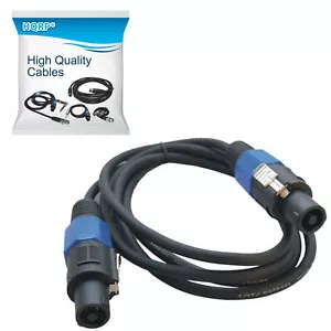 HQRP 6 piedi cavo da speakon a speakon (M/M) per MUSYSIC MU-8000, SYS-2000, SYS-4500 - Foto 1 di 6