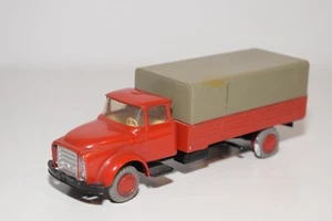 A87 1:50 LION CAR DAF TORPEDO TRUCK RED WITH GREY CANOPY EXCELLENT CONDITION - Picture 1 of 8