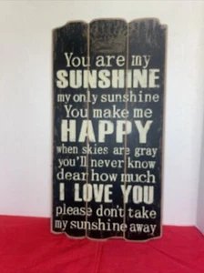 You are my Sunshine wall Decor On Rustic Wood- Love-Estate Find - Picture 1 of 6