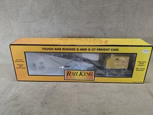 MTH Rail King O Scale 85384 Pennsylvania American Crane Car 30-7932 Yellow - Picture 1 of 24