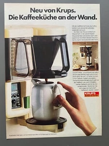 Krups Caféthek Kaffeemaschine Wandmontage retro 1980 Vintage Werbung Reklame - Bild 1 von 1