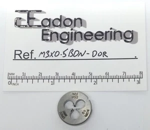 M3 x 0.5mm Metric Button Die, HSS. By Dormer. Brand new. 20mm OD. F100. - Picture 1 of 2