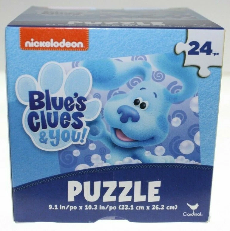 Lot of TWO (2) Nickelodeon Blue's Clues & You 24-Piece Puzzles - Cardinal