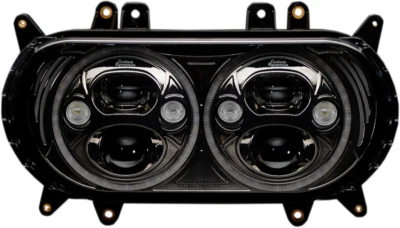 Farol LED Custom Dynamics preto TruBEAM plug n play Harley Road Glide 15-up - Imagem 1 de 4