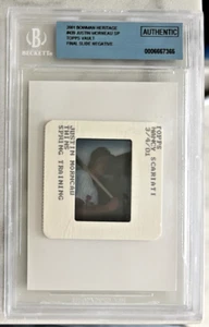 BGS Justin Morneau Twins 2001 Bowman Heritage 1/1 RC Topps Vault FINAL SLIDE - Picture 1 of 5