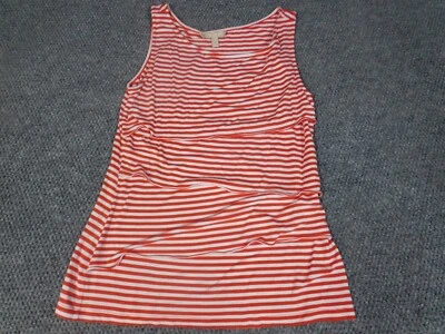 Blusa mujer Banana Republic grande naranja a rayas jersey sin mangas Foto 1 de 4