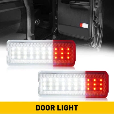 1Pair Interior Door Panel Light Reflector For 99-07 Ford Super Duty F250 350 450 Foto 1 de 4