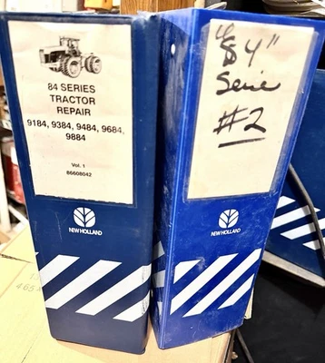 New Holland 9184 - 9884 Tractor Genuine Service Repair Manual Set - Image 1 of 4