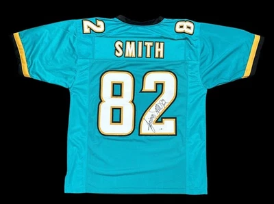JIMMY SMITH SIGNED PRO STYLE CUSTOM JACKSONVILLE JAGUARS JERSEY W/JSA - Image 1 of 3