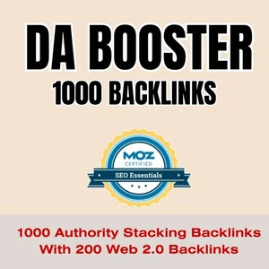 DA Booster SEO Service | Google Authority Stacking SEO Backlinks - Picture 1 of 1