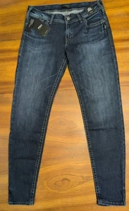 Silver Jeans Co. Women's Suki Mid Rise Curvy Fit Slim Skinny Jeans 33x31 NWT - Picture 1 of 16