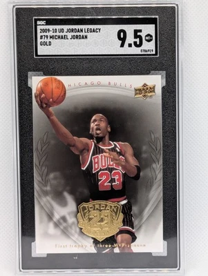 2009 UD JORDAN LEGACY GOLD #79 MICHAEL JORDAN SGC 9.5 - Image 1 of 2