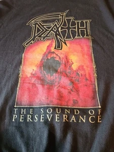 DEATH Band The Sound Of Perseverance XL Zip-Up Jacket Hoodie Heavy Metal - Picture 1 of 7