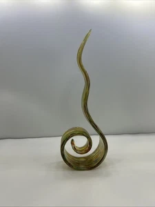 Sublime Murano Organic Freeform Art Glass Murano Multi Coloured Spiral Sculpture - Picture 1 of 12