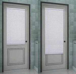 White Cordless Room Darkening Magnetic Mini Blinds 1 in. 25 in. W x 72 in. L - Picture 1 of 4