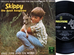 1968 TV SERIES *SKIPPY THE BUSH KANGAROO* INC. *SURF KING* OZ EMI 7" EP, VG+/EX- - Picture 1 of 13
