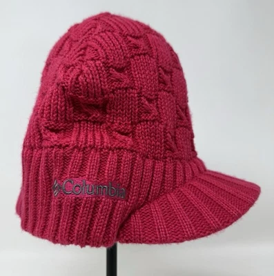Columbia Brimmed Beanie Hat Cap Winter Knitted Women’s Ladies One Size Pink - Image 1 of 4
