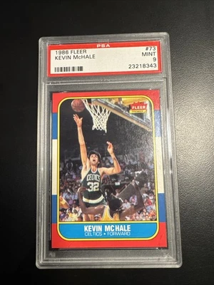 1986 Fleer Basketball Kevin McHale #73 PSA 9 MINT - Image 1 of 2