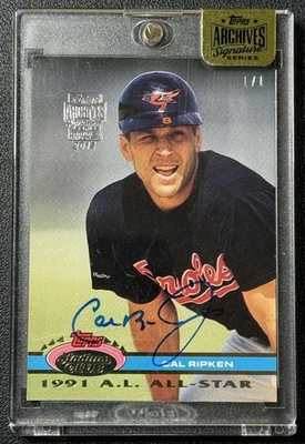 Cal Ripken Jr. 2015 Topps Archives Signature Series #154 1991 All-Star automático 1/1 Foto 1 de 2