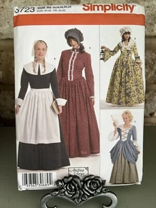 SIMPLICITY PATTERN 3723 COSTUMES PILGRIM COLONIAL PRAIRIE MISS SIZES 14-22 UNCUT - Picture 1 of 2