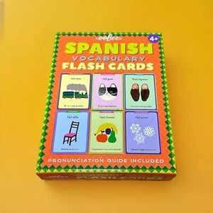 Tarjetas Flash de Vocabulario Español de eeBoo para Niños, Multicolor Bilingüe Español - Imagen 1 de 9