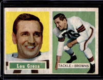 1957 Topps - Lou Groza #28 - Image 1 of 2