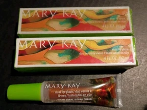 NEW MARY KAY LIP GLAZE WARM CORAL DUAL *Discontinued* - Picture 1 of 6