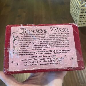 New England Cheese making supply Company cheese wax 1 pound block