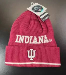NCAA Indiana Hoosiers Football Adidas Cuffed Winter Knit Hat Beanie KT68Z NEW - Picture 1 of 2