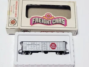 Treno Vintage Scala N BACHMANN SWIFTS PREMIUM 51' Acciaio REEFER ARGENTO 53-1009-53 - Foto 1 di 9