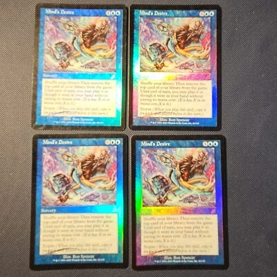 Magic The Gathering Scourge Foil Mind's Desire X4 - MTG RARE Mp - Image 1 of 4