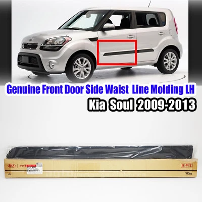 GRATIS⭐FEDEX Puerta Delantera Cuerpo Lateral Cintura Línea Moldura IZQUIERDA Para KIA SOUL 2009-2013 Foto 1 de 4
