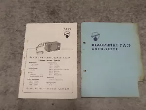 Schaltplan Service Manual für Röhrenradio Radio Blaupunkt 7A79 7 A 79 Autoradio - Bild 1 von 2