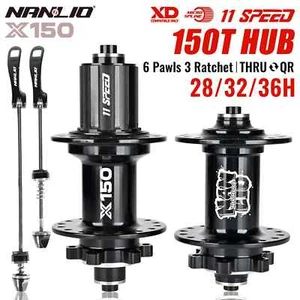 XD MS HG Freehub MTB Bicycle Hubs Quick release 6 Pawls 3 Tooth 150 Rings 28 32H - Picture 1 of 36