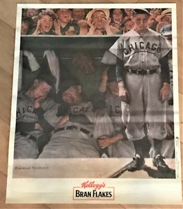 1991 Kellogg's Bran Flakes Chicago Cubs Baseball Poster Charlie Grim 11X14  AG20 - Picture 1 of 1