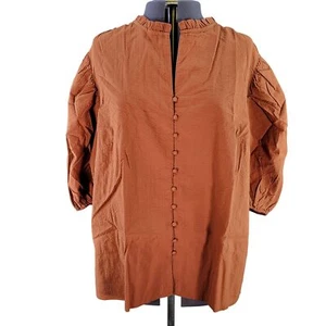 Blusa con botones cuello dividido A New Day talla 3X - Imagen 1 de 9