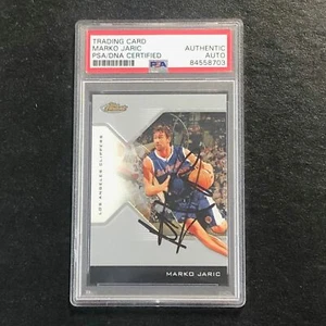 2004-05 Topps Finest #52 Marko Jaric Signed Card AUTO PSA Slabbed Clippers - Picture 1 of 2