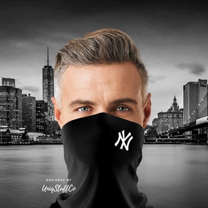 NY Neck Gaiter Face Mask Face Cover Washable Breathable - UNISEX - Picture 1 of 4