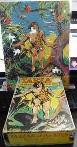 Tarzan of the Apes Picture Puzzle 1933 Saalfield No.1628 NC in Box ERB Original - Picture 1 of 6