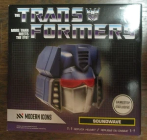 MODERN ICONS TRANSFORMERS SOUNDWAVE ELECTRONIC HELMET FULL SIZE 1:1 NEW IN BOX - Picture 1 of 5