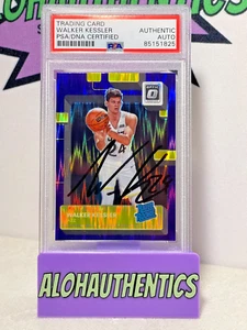 WALKER KESSLER SIGNED 22-23 OPTIC RATED ROOKIE PRIZM CARD PURPLE SHOCK PSA AUTO - Picture 1 of 2