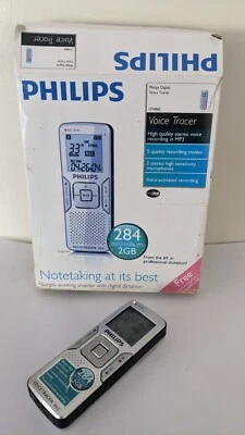 Phillips Voice Tracer - LFH860 - 2GB  Silver. 2GB. 284 hrs Recording Time - Image 1 of 4
