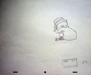 The Famous Adventures of Mr. Magoo 1964 Production Hand-Drawn Pencil Cel NBC - Picture 1 of 2