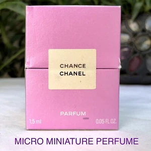 💝TINY MINIATURE Collectors CHANCE Chanel 1.5ml Pure Parfum MICRO Mini Perfume - Picture 1 of 6