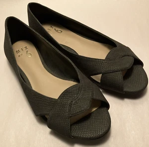 Mix no. 6 Barbro Womens size 6M Open Toe Slip On Cushion Flats with Cute Design - Picture 1 of 12