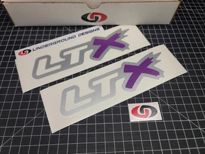 LTX Decals (2pk) Performance Racing Engine Accent Stickers 6.2L LT1 LT4 LT2 LT6 - Picture 1 of 14